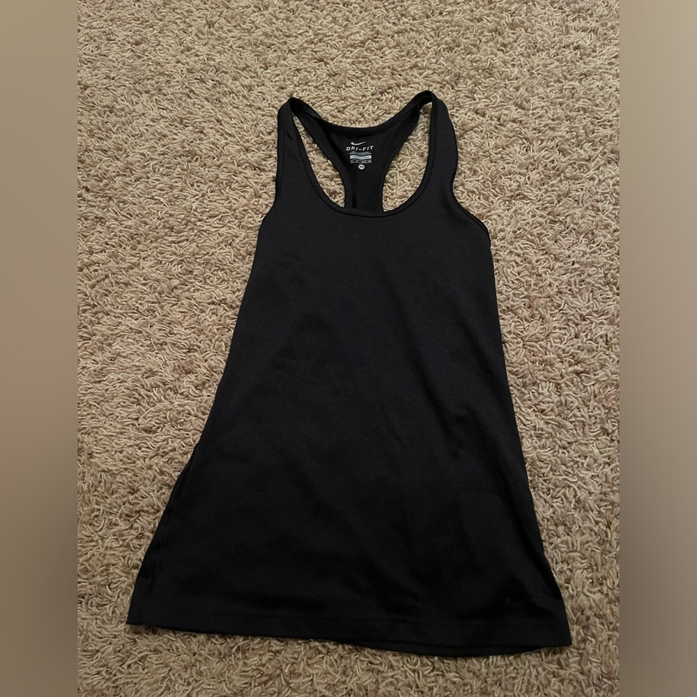nike sport athletic black tank